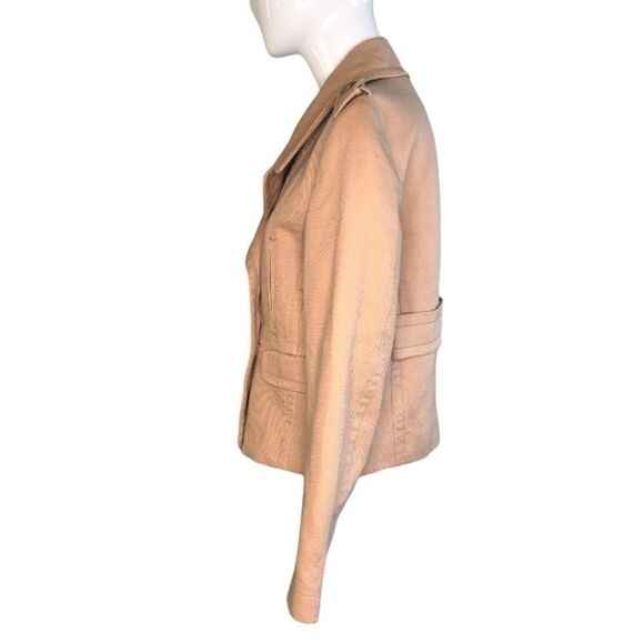 Loft size small double breasted camel colored jacket - Picture 2 of 9